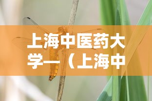 上海中医药大学—(上海中医药大学继续教育) 上海中医药大学—(上海中医药大学继续教育)