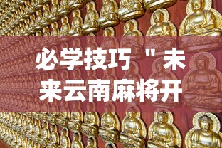 必学技巧 ＂未来云南麻将开挂{透视辅助}全揭秘