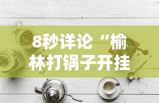 8秒详论“榆林打锅子开挂神器”开挂方法