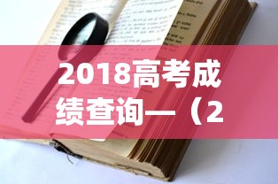 2018高考成绩查询—（2018高考成绩查询系统）