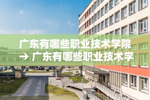 广东有哪些职业技术学院 → 广东有哪些职业技术学院好
