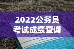 2022公务员考试成绩查询入口：2022公务员考试成绩查询入口官网