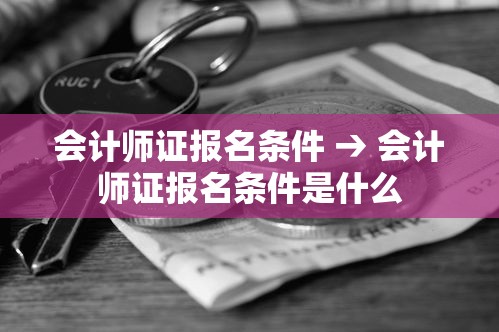 会计师证报名条件 → 会计师证报名条件是什么 会计师证报名条件 → 会计师证报名条件是什么
