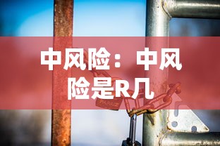 中风险:中风险是R几 中风险:中风险是R几